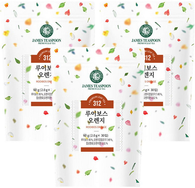 제임스티스푼 루이보스 오렌지 차, 2g, 30개입, 3개