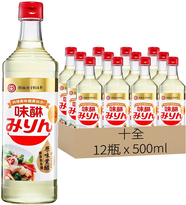 十全 味醂調味料, 500ml, 12瓶