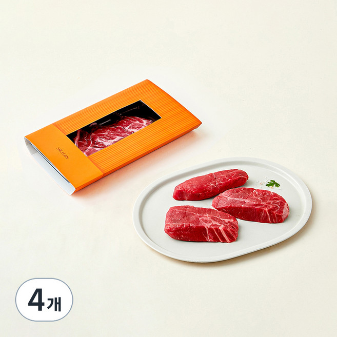 설로인 1++(7) 한우 사태 국거리용 (냉장), 300g, 4개