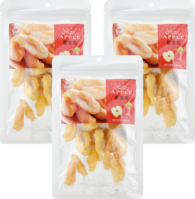 順泰 蘋果乾, 150g, 3包