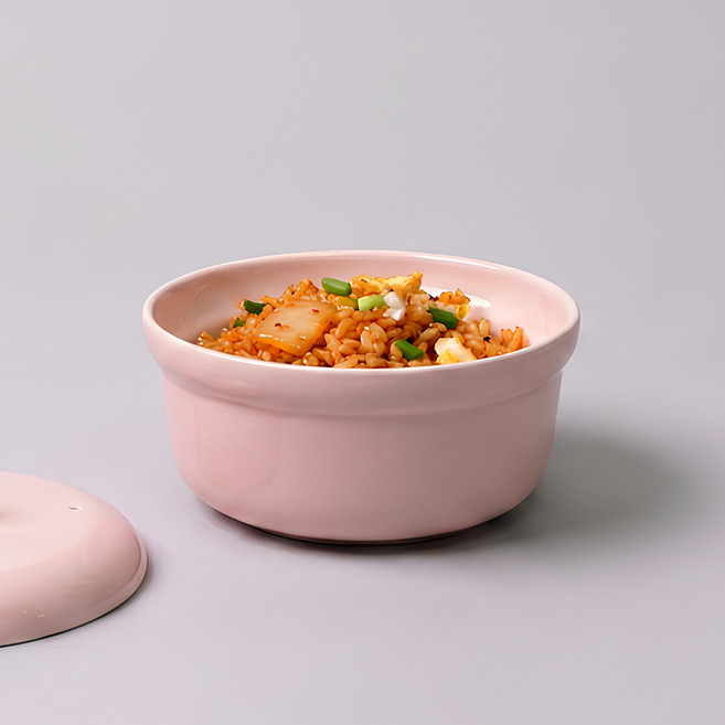 보울보울 국산 노르딕볼볼 대접, 파우더핑크, 1개