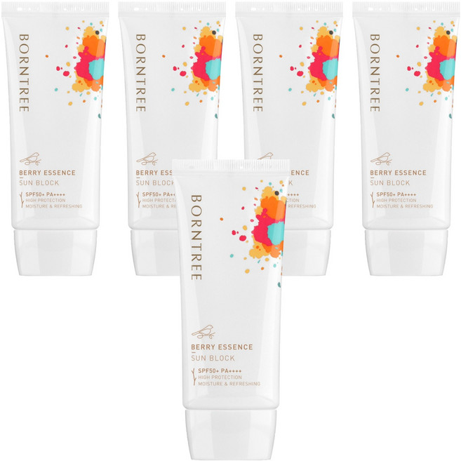 본트리 베리 에센스 선블럭 SPF50+ PA++++, 50ml, 5개