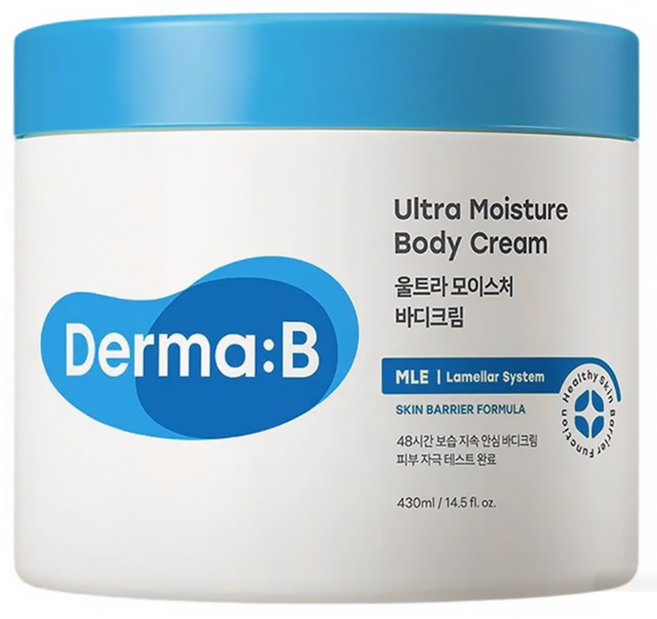 Derma B 超保濕身體乳霜 集中高保濕, 430ml, 1罐