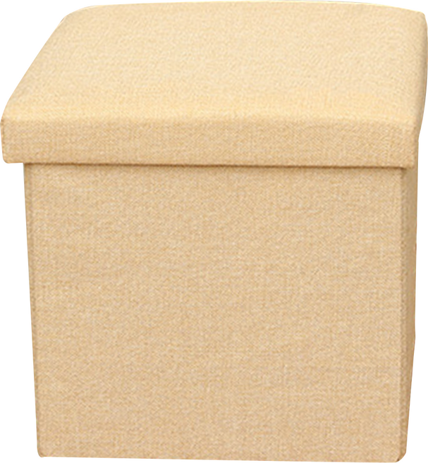 收納椅 正方形 25 x 25cm, 米色, 1個
