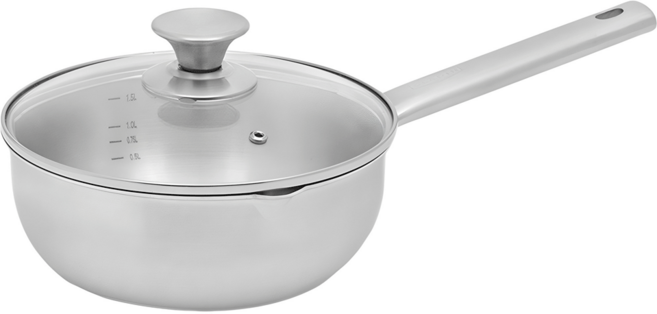 QUEEN SENSE 電磁 全五層 不鏽鋼 單柄鍋, 1組, 20cm, 不鏽鋼 銀色