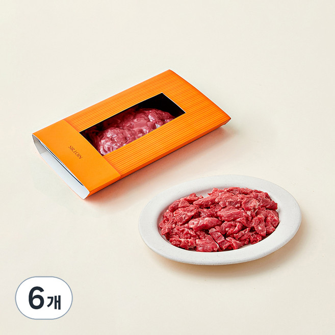 설로인 1++(7) 한우 국거리용 (냉장), 300g, 6개