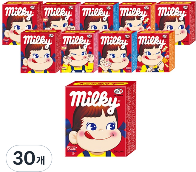후지야 밀키 캔디 7p, 30개, 23g