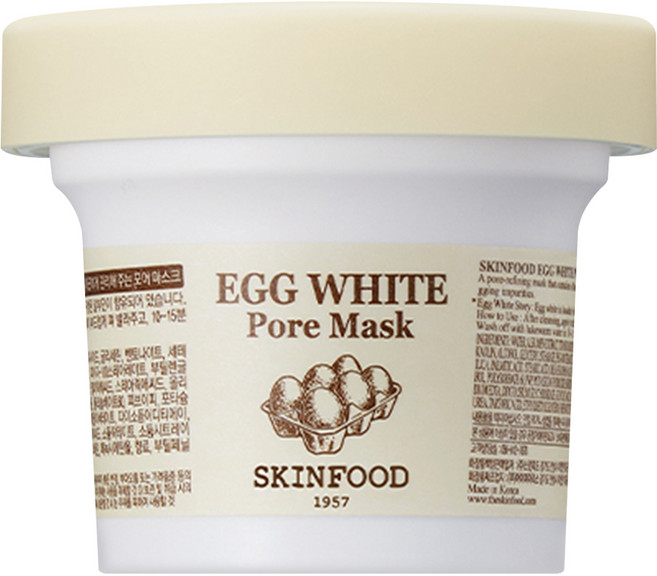 SKINFOOD 蛋白毛孔面膜 120g, 1罐, 1入