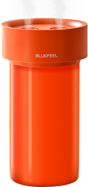 블루필 듀얼젯 무드등 무선 미니 가습기 983ml, BHM310, 버밀리언 오렌지