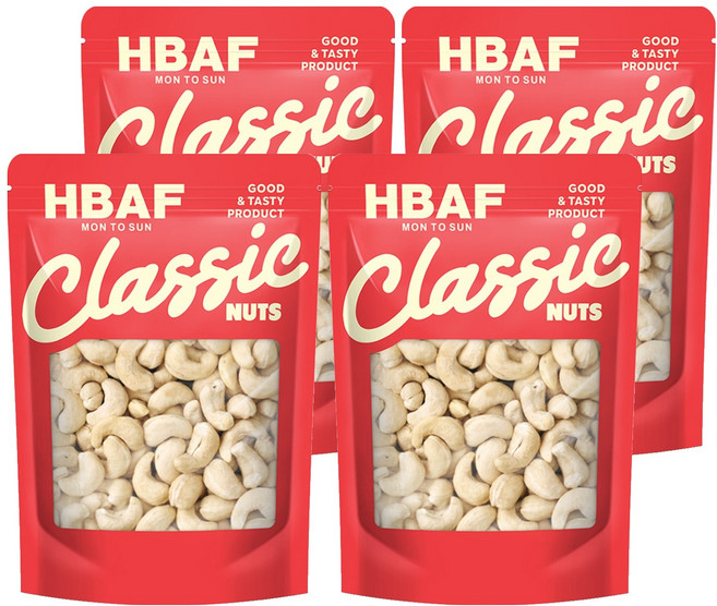 바프 클래식넛츠 볶음 캐슈넛, 200g, 4개