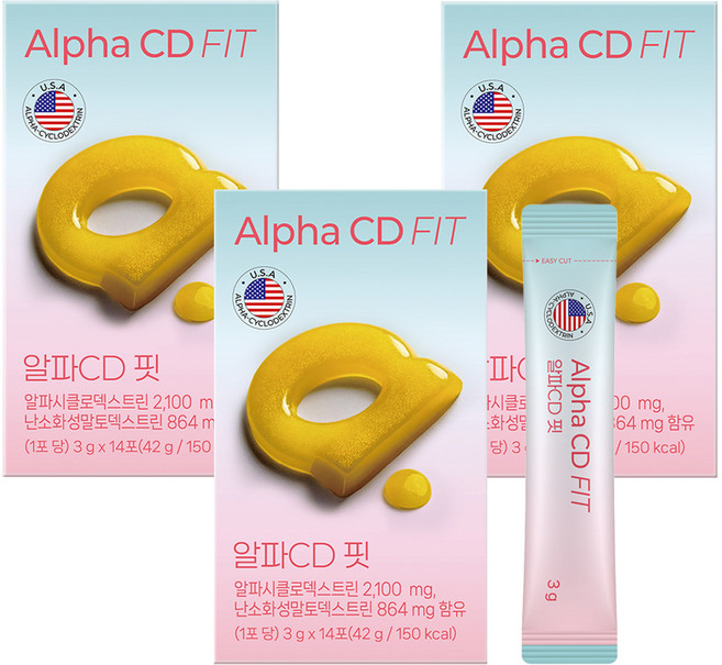GC녹십자웰빙 알파CD 핏 14p, 42g, 3개
