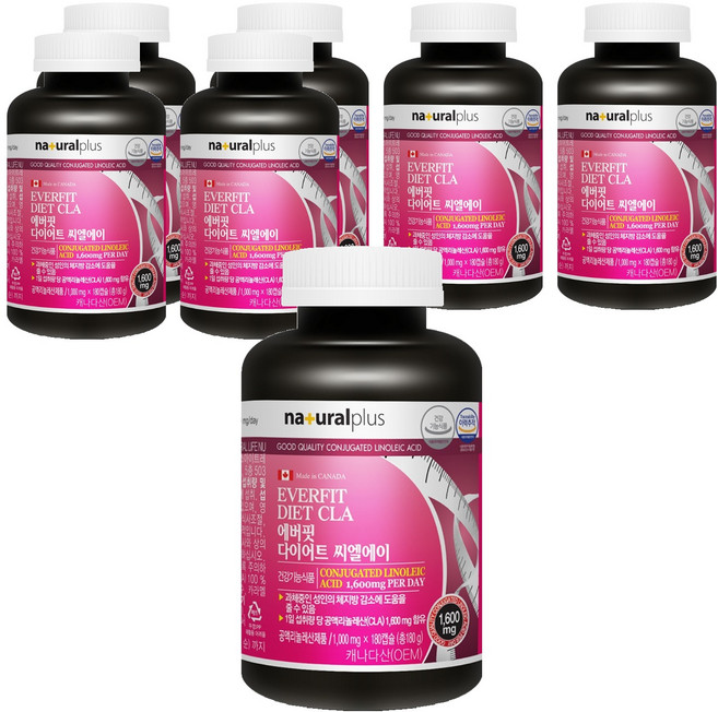 내츄럴플러스 에버핏 다이어트 씨엘에이, 180정, 7개