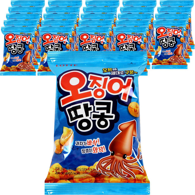 오리온 오징어 땅콩, 90g, 25개