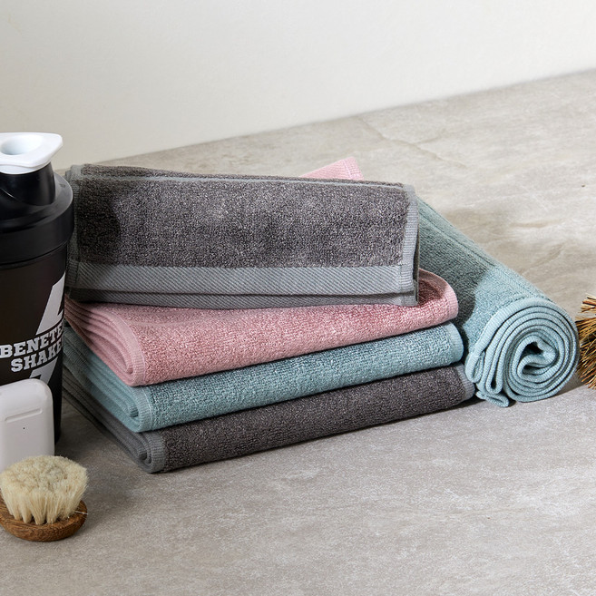 소프트터치 홈트 스포츠타올 20 x 100 cm, 랜덤 발송, 5개