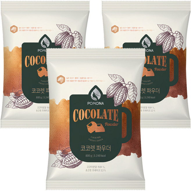 포모나 코코렛파우더, 800g, 1개입, 3개