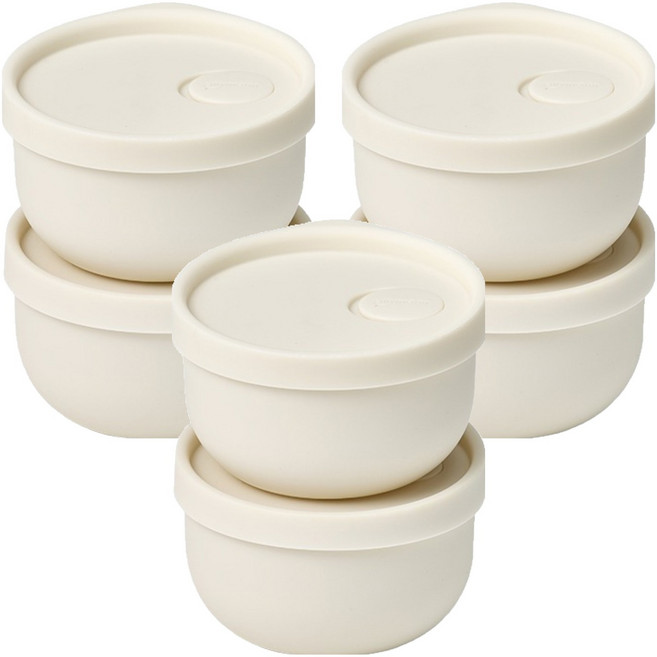 실리만 아이스웨이 실리콘 냉동 밥용기, 6p, 아이스화이트