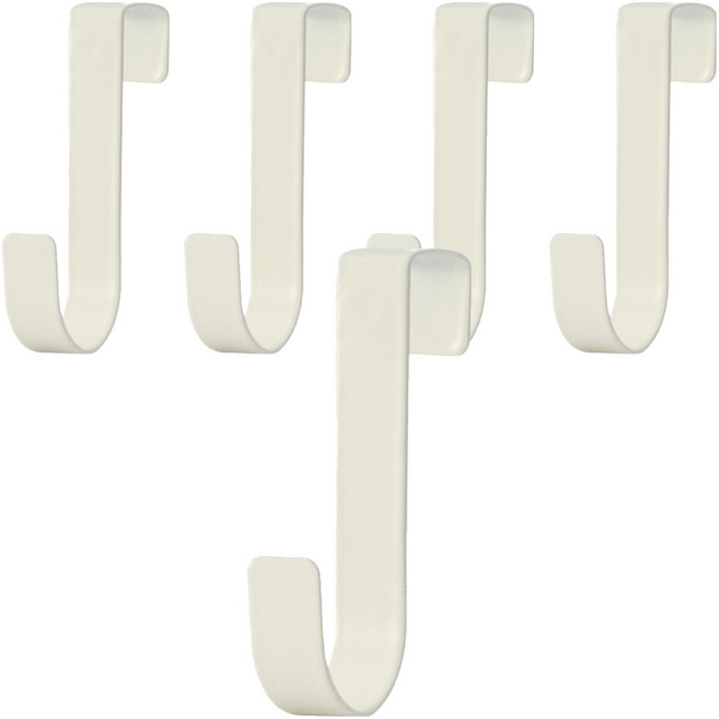 코지웰 다용도 S자형 후크 옷걸이, 5개, 화이트