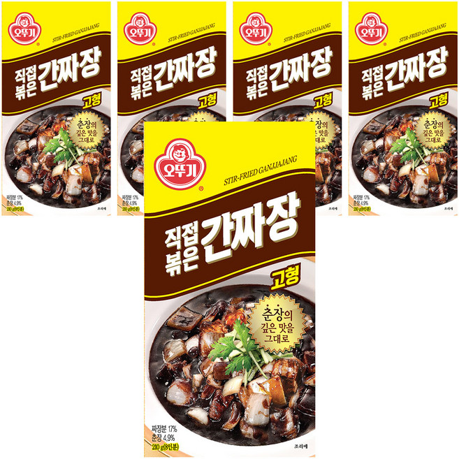 오뚜기 직접 볶은 간짜장 고형, 210g, 5개