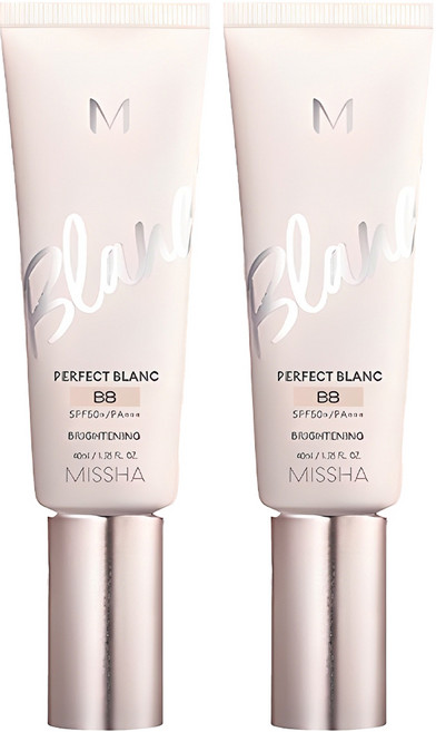 미샤 M 퍼펙트 블랑 비비 SPF50+ PA+++, 21호 바닐라, 40ml, 2개