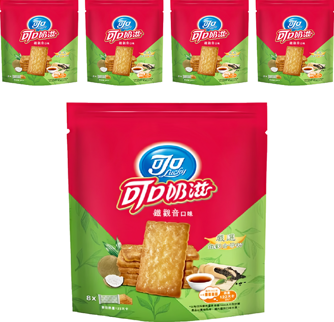 可口 可口奶滋 鐵觀音口味, 200g, 5袋