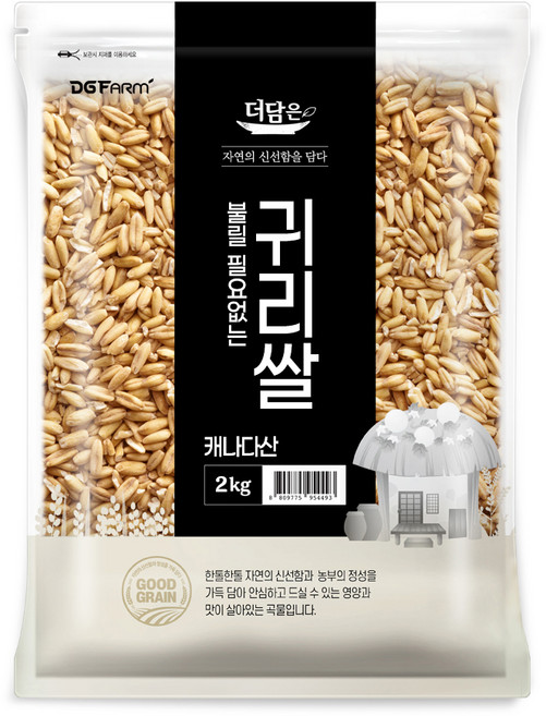 더담은 불릴필요없는 귀리쌀, 2kg, 1개