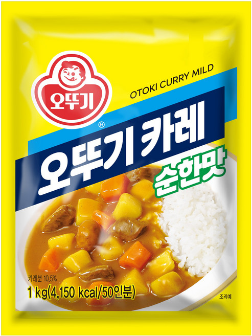 오뚜기 카레 순한맛, 1kg, 1개