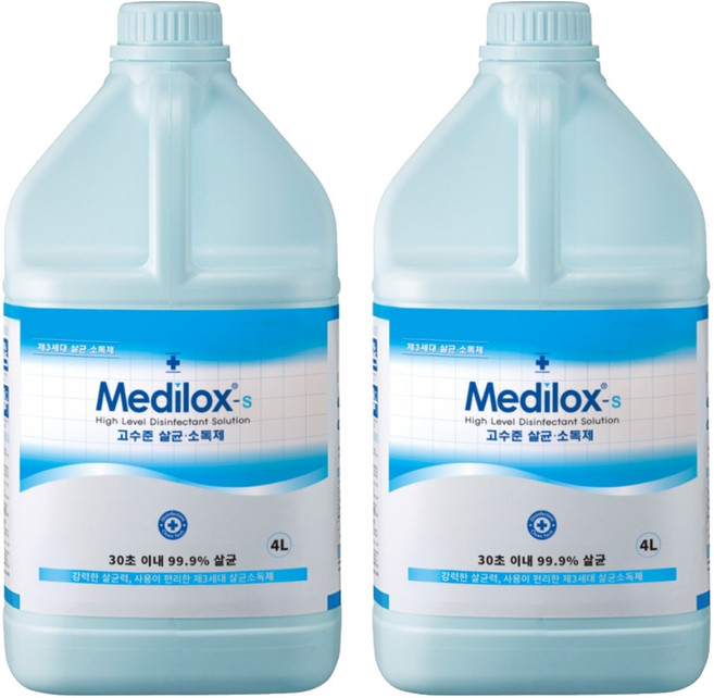 메디록스 S 일반용 고수준 살균 소독제 탈취제 리필, 4L, 2개
