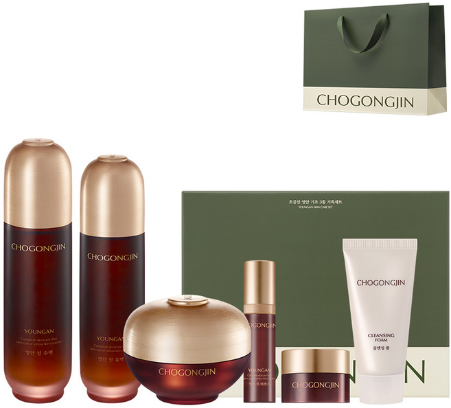 초공진 영안 기초 화장품 3종 기획세트, 1세트