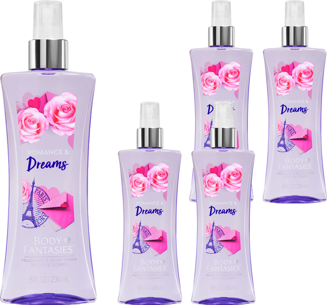 BODY FANTASIES 身體幻想 香氛身體噴霧 羅曼史與夢想, 236ml, 5個