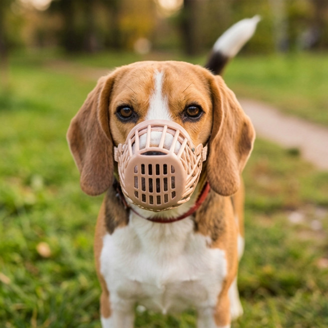 세이코코아 강아지 입마개 S, 브라운, 3개