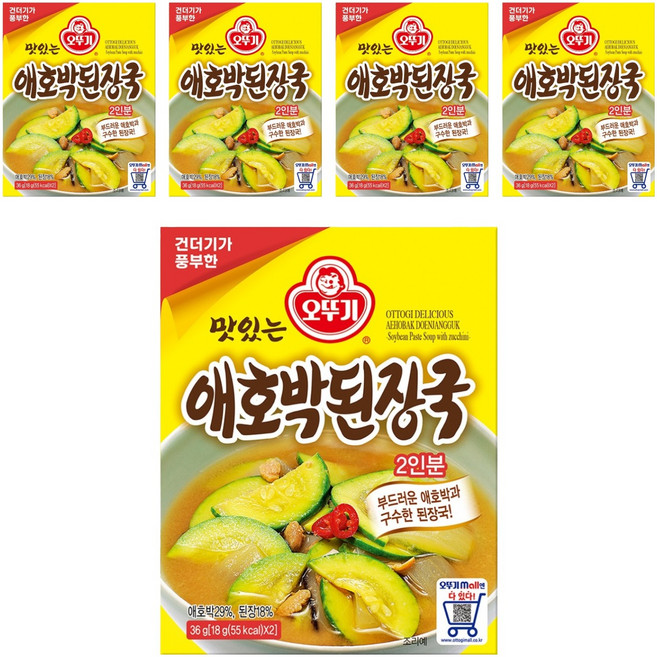 OTOKI 不倒翁 即食櫛瓜大醬湯調理包, 36g, 5盒