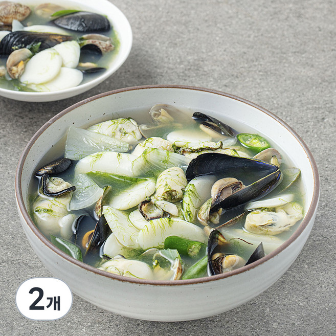 바다자리 생굴 매생이굴떡국 2~3인분, 2개, 770g