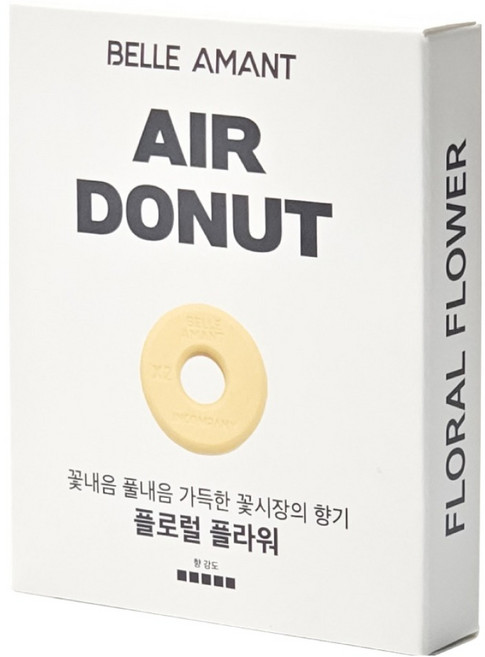 벨르아망 에어도넛 차량용 방향제 리필, 1개, 플로럴 플라워