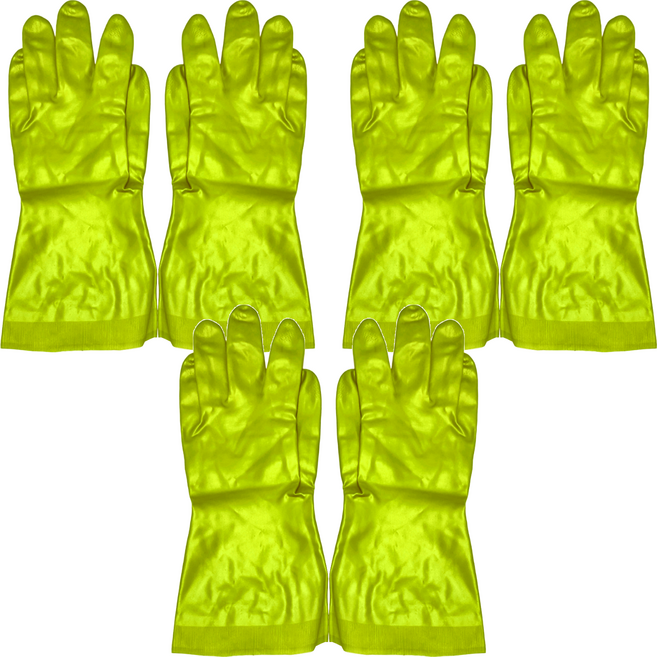 DUNLOP 敏感肌膚清潔手套, M, 綠色, 3雙