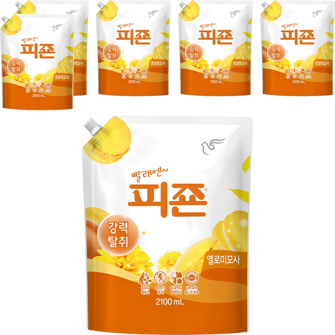 피죤 레귤러 옐로미모사, 2.1L, 6개