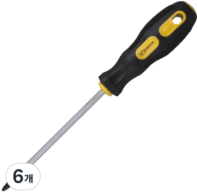 BESTIR 鷹之印 單用十字螺絲起子 6 x 100mm BST-31181, 6個