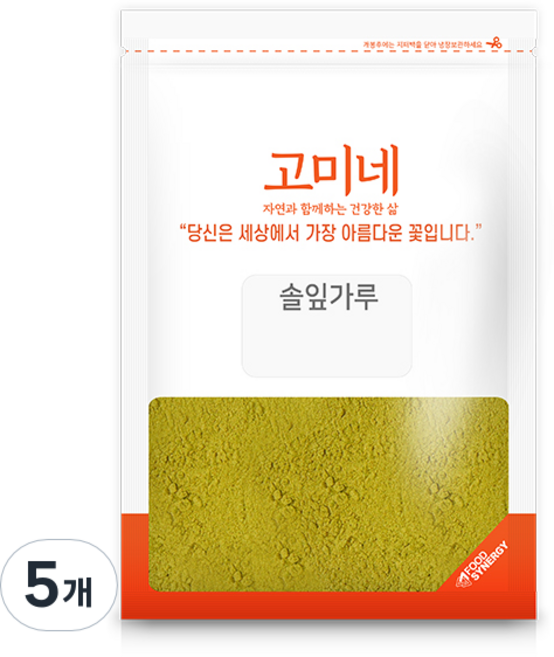 고미네 솔잎가루, 5개, 300g
