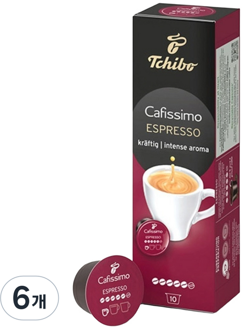 치보 카피시모 캡슐커피 에스프레소 인텐스 아로마 크랍티그, 10개입, 6개, 7.5g