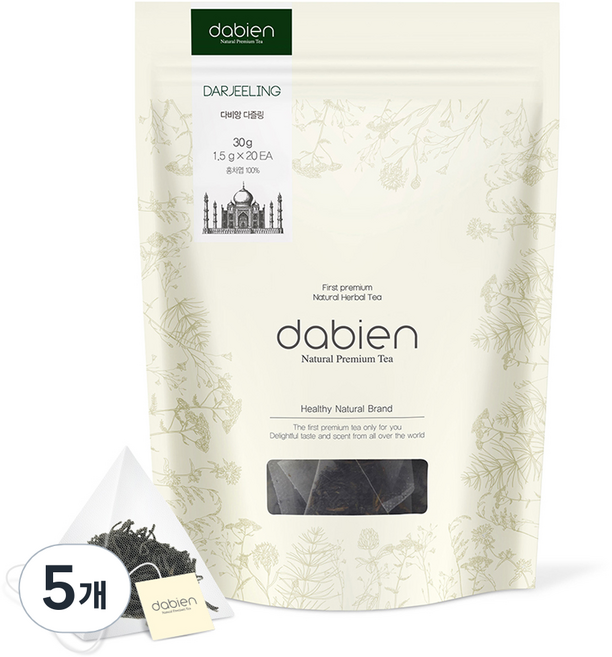 다비앙 다즐링차, 1.5g, 20개입, 5개