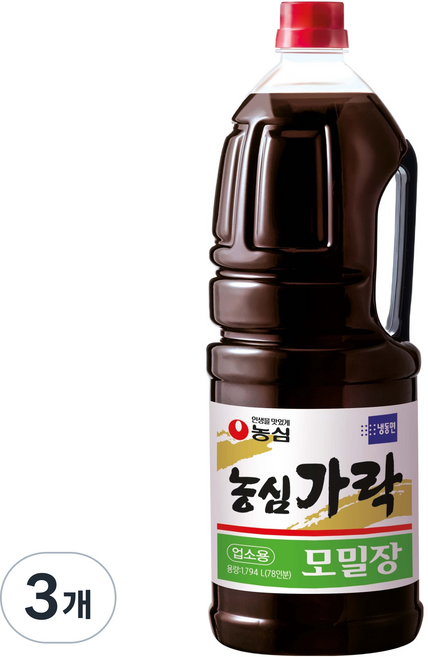 농심가락 모밀장, 3개, 1.794L