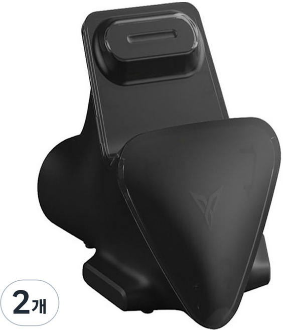 플라이디지 컨트롤러차징독 무선 충전 거치대, Charging Dock, 2개, 블랙