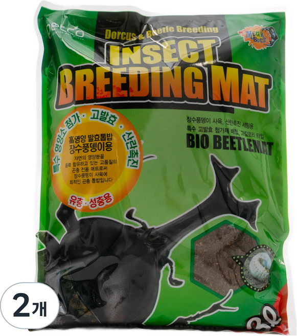 펫코 메가벅스 곤충 산란촉진용 매트, 혼합색상, 2개