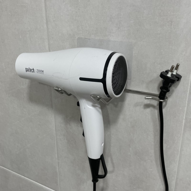 하이엉클 스테인리스 접착식 드라이기 거치대, 혼합색상, 1개