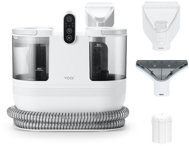 보아르 미스팀클링 고온수 패브릭 쇼파 스팀 습식 청소기, VSCL-003WH, 화이트