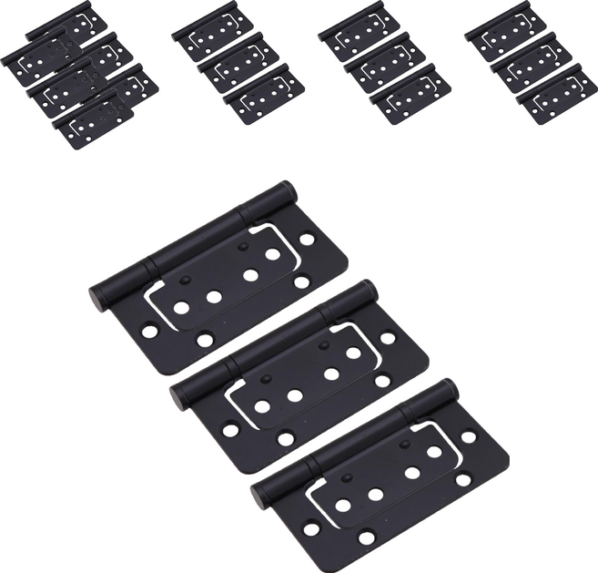 방문용 4인치 이지경첩 블랙, 18개