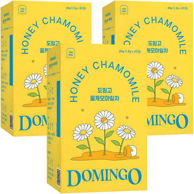 도밍고 꿀캐모마일차, 1.3g, 20개입, 3개