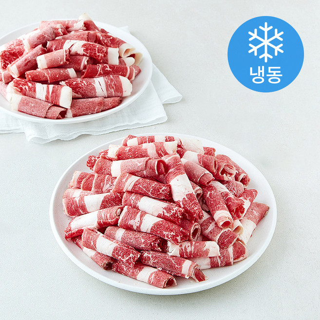 미트엔조이 미국산 초이스 차돌양지 샤브샤브용 (냉동), 1개, 2kg