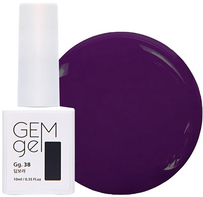 아이빛 네일아트 젬젤 컬러 젤네일, 38딥보라, 10ml, 1개