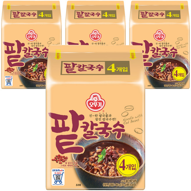 오뚜기 팥칼국수, 120g, 16개