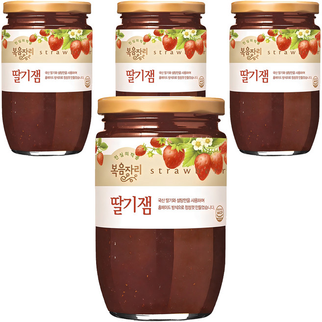 복음자리 딸기잼, 500g, 4개